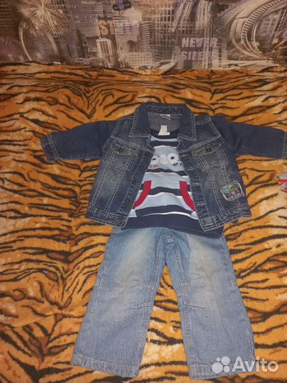 Вещи пакетом на мальчика 80 86 92