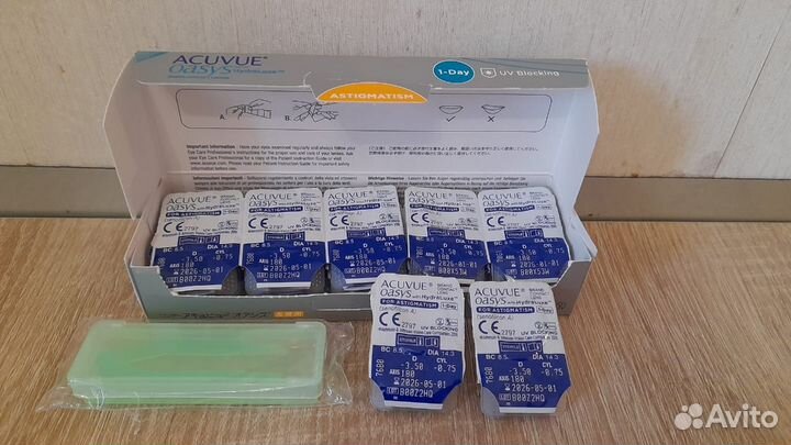 Линзы контактные acuvue oasys 1 day астегматизм