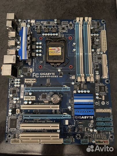 Материнская плата gigabyte GA-P55-USB3 +