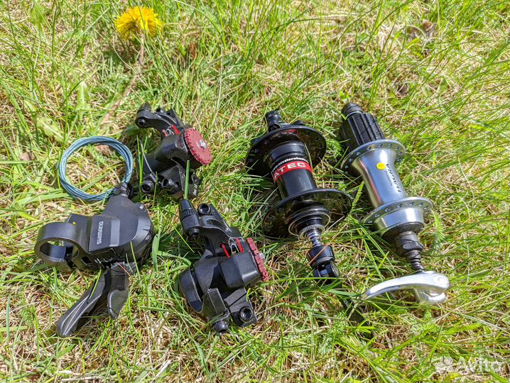 Втулка передняя, Задняя, Манетка, тормоза Avid