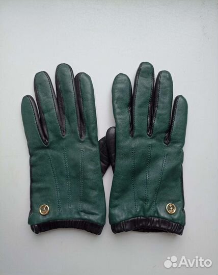 Укороченные перчатки кожаные женские Fabretti