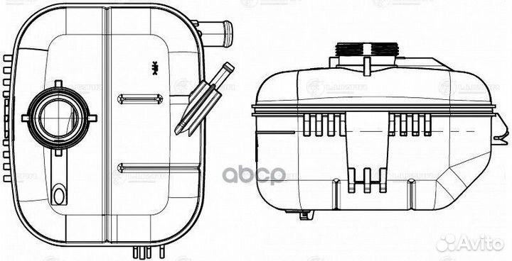 Бачок расширит. охл. жидкости для а/м Opel Astr