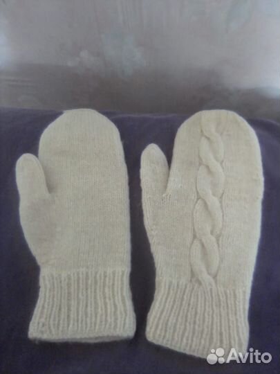 Варежки шерстяные