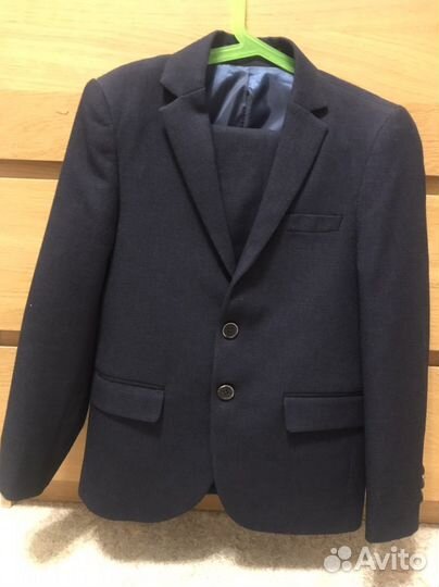 Школьный костюм для мальчика 134 синий
