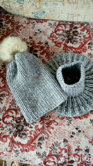 Комплект зимний Шапка и манишка