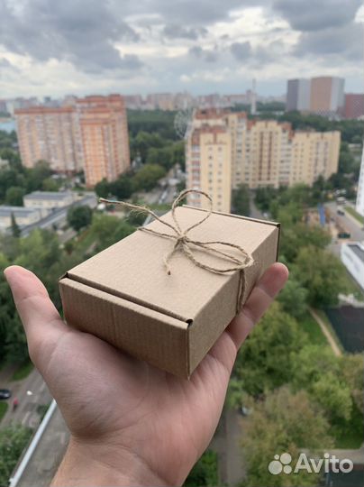 Подарочная коробка в стиле brutal craft