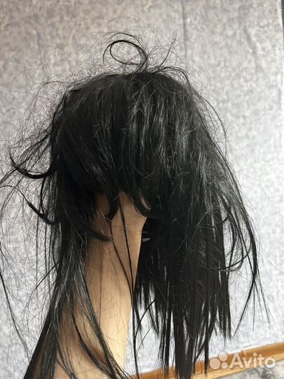 Парик черный каре