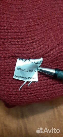 Шапка и шарф 100 шерсть