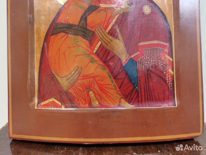 Икона Владимирская пресвятая богородица 19 век