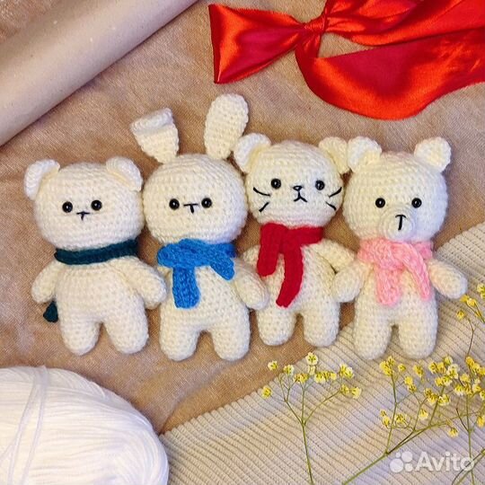 Вязаные игрушки ручной работы Амигуруми