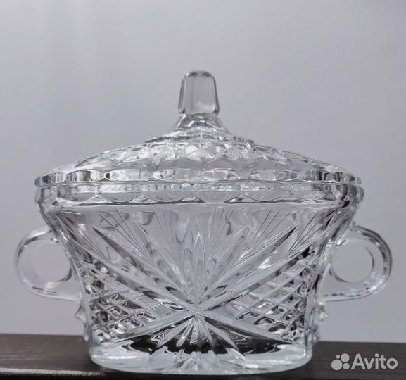 Салатница конфетница Гусь Хрустальный завод СССР