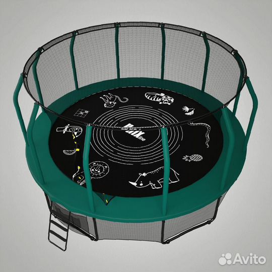 Батут unix line supreme game 16 ft (green)