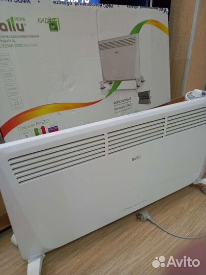 Конвектор Ballu 2 кВт рассчитан 25-30кв.м