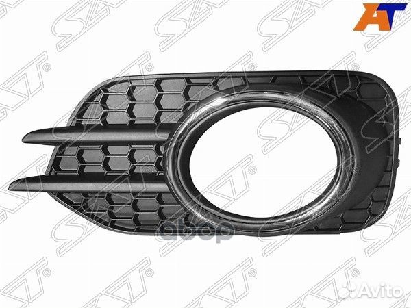 Оправа птф VW tiguan 11-16 LH с хром ободком (в