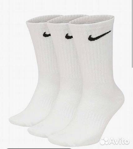 Носки nike высокие белые