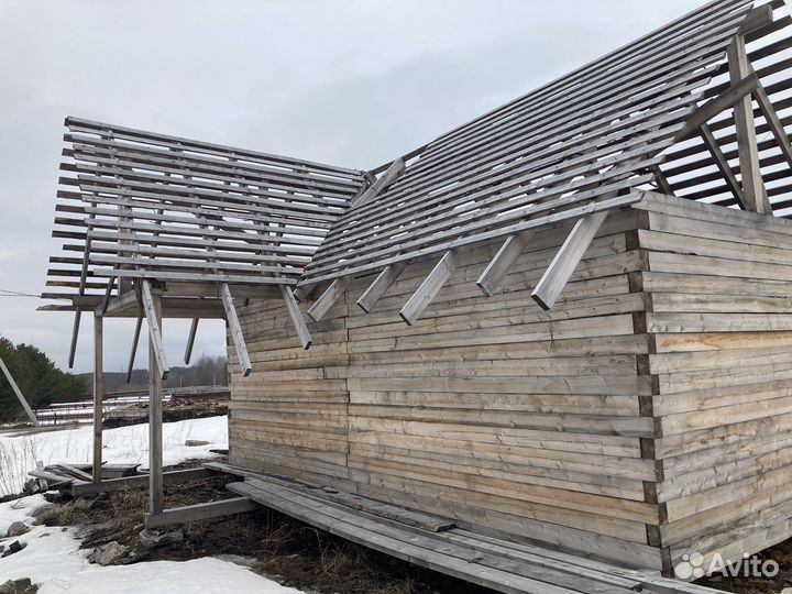 Сруб дома 4 на 8