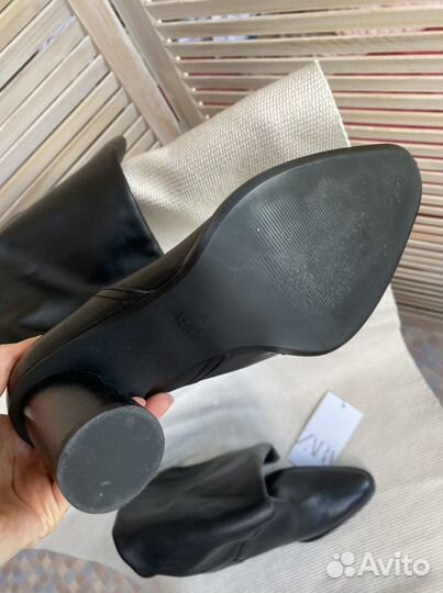 Сапоги Zara кожа 38