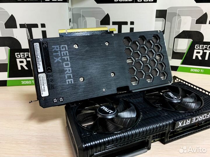 Видеокарта Palit RTX 3060 Ti Dual 8Gb (Samsung)