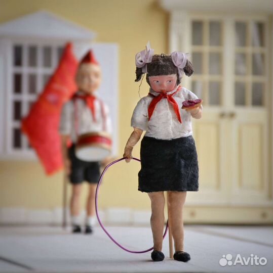 Елочная игрушка из ваты