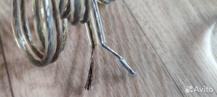 Прозрачный акустический кабель 4 метра