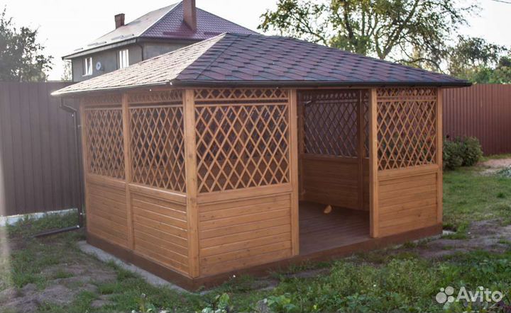 Беседка для дачи, терраса, пристройка