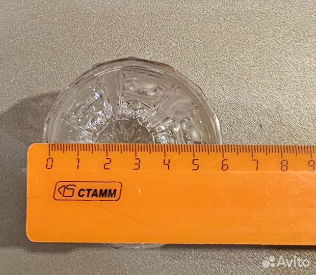 Хрустальные стаканы СССР 10 см, 12 шт