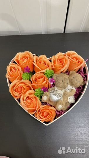 Букет мыльных роз на 14 февраля, день влюбленных