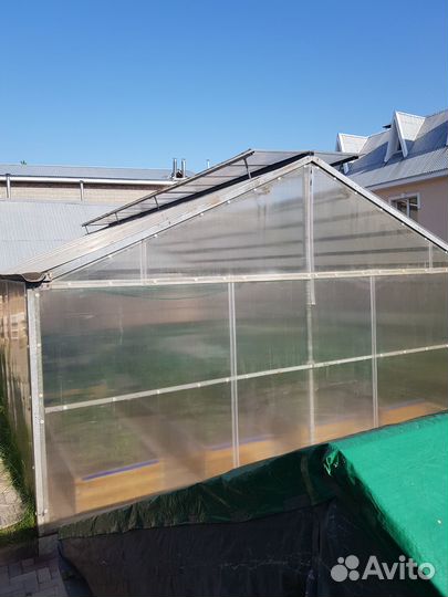 Металлическая теплица 6х6,5 м