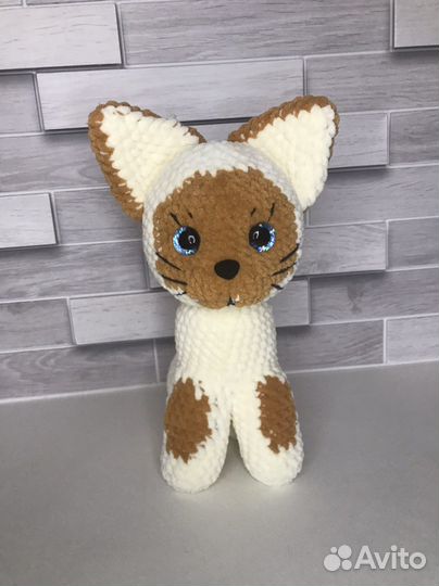 Плюшевый котёнок Гав ручной работы