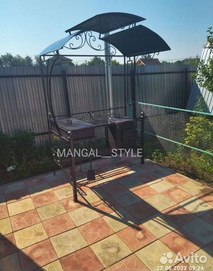 Мангал с крышей