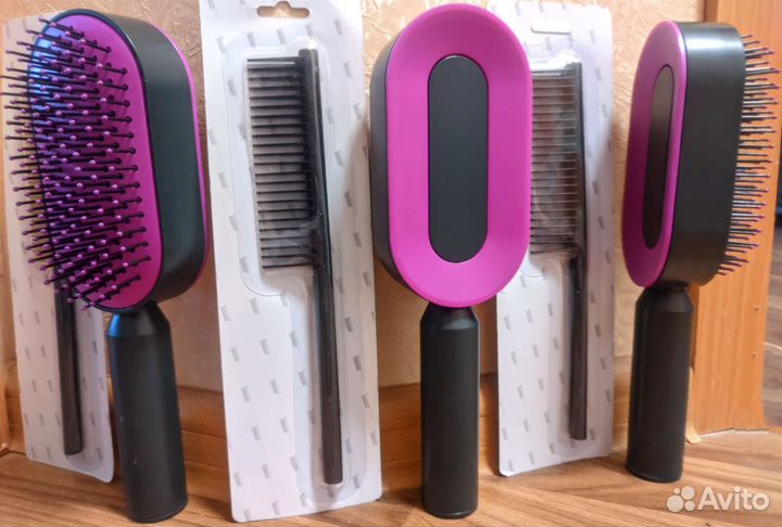 Расческа с гребнем Dyson 2в1 с самоочиской Дайсон