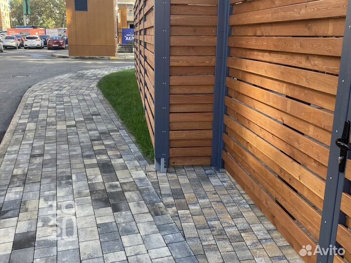 Тротуарная плитка, бордюры