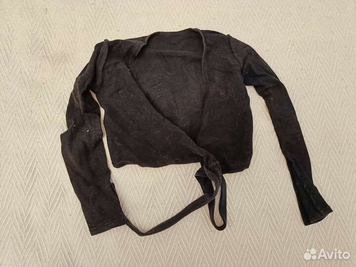 Балеро черное для девочки 116-122см