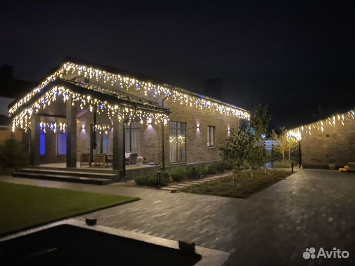 Гирлянда уличная Бахрома влагозащитная класс IP65