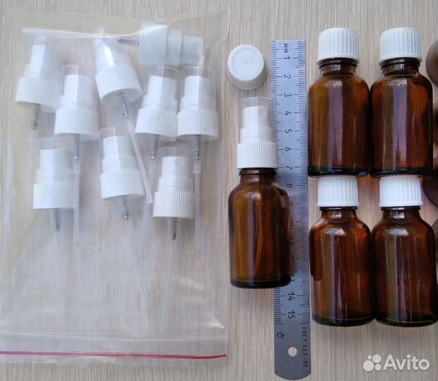 5шт Распылитель дозатор новый на 25 мл бутылочки и