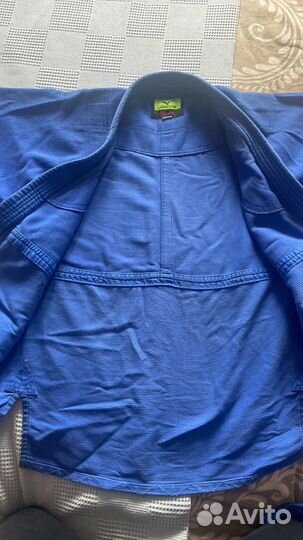 Кимоно для дзюдо 160, синее, mizuno