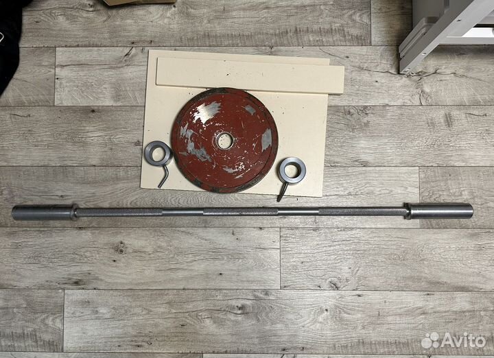 Гриф с блинами