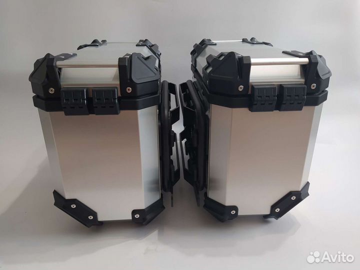 Кофры боковые 35л из алюминия серебристые