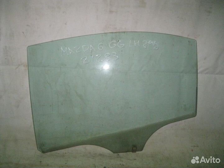 Стекло двери задней левой Mazda 6 (GG) 2002-2007