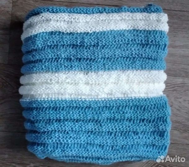 Плед детский вязаный ручная работа