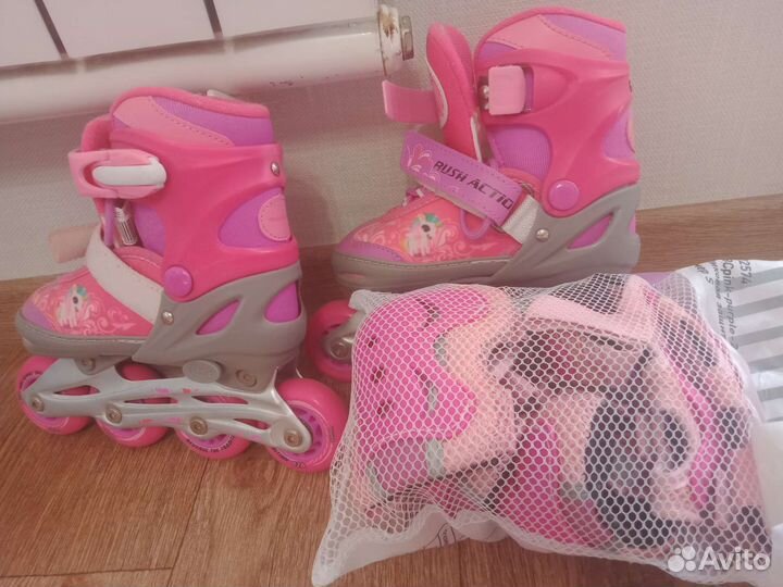 Роликовые коньки детские раздвижные