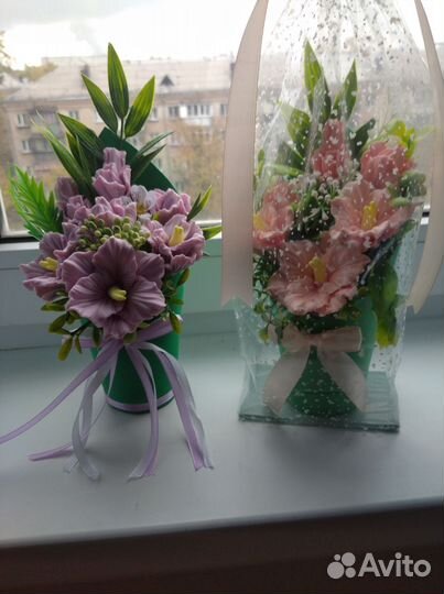 Мыло ручной работы букеты