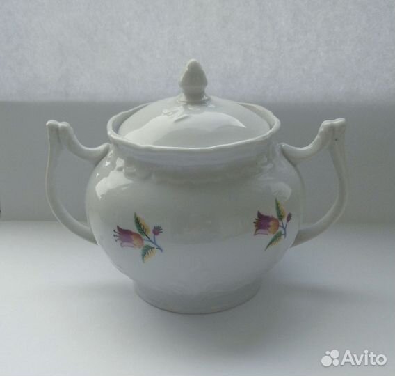 Сахарница фарфоровая Вербилки, СССР