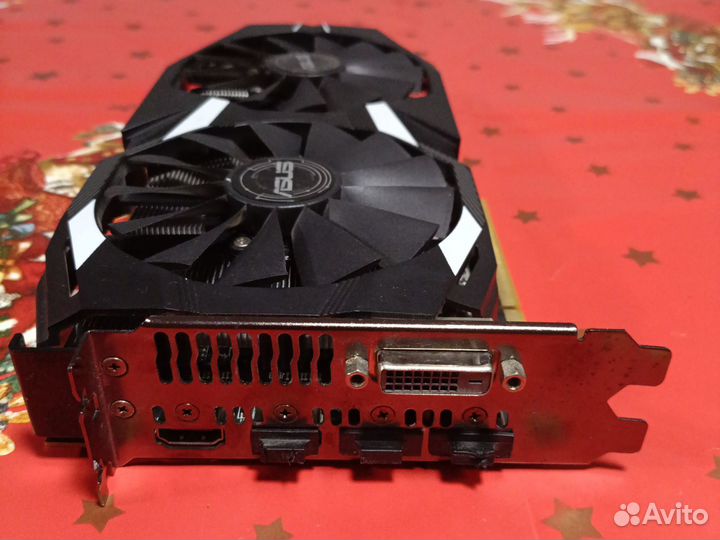 Видеокарта Asus rx580 4gb