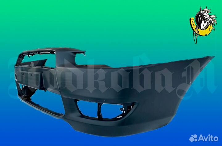 Бампер передний Mitsubishi Lancer 07-10 (Под птф