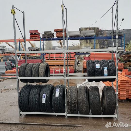 Стеллажи для колес хранения шин с полками