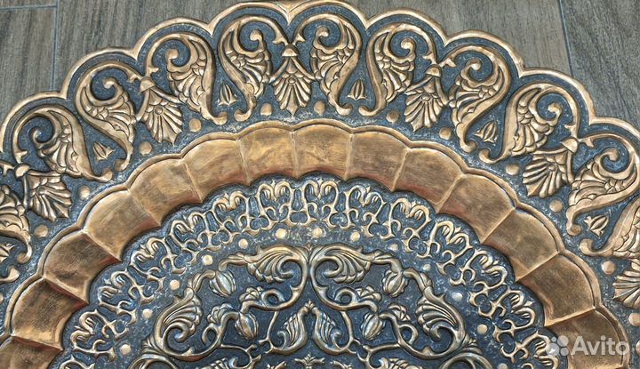 Пано, чеканка, барельеф на меди Западная Германия