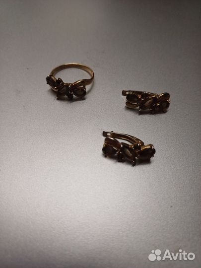 Продам позолоченные комплект украшений