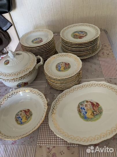 Сервиз мадонна столово- чайный Чехосл 12 пер