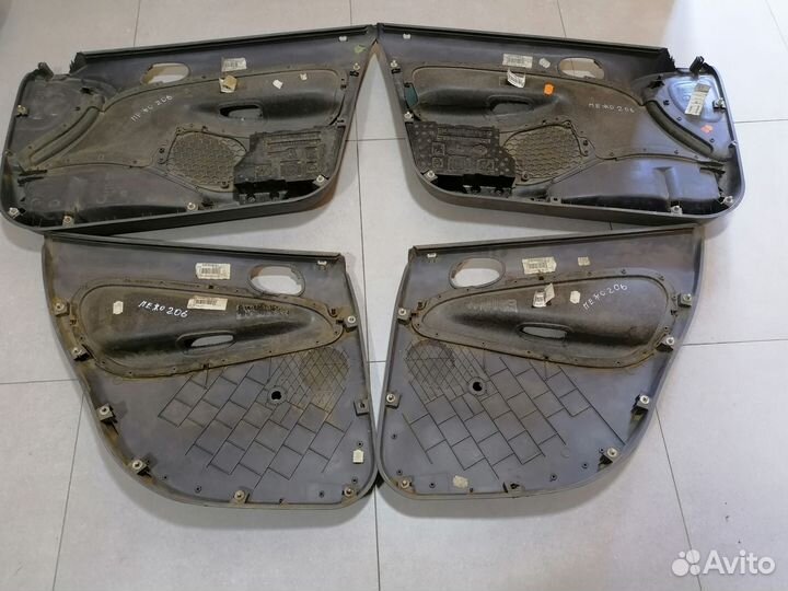 Карты дверей Peugeot 206 хэтчбэк 1.4 1998-2012